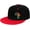 Red, variant on Ankh African Colored Africa Flat Bill Hats Contrast Hip Hop Baseball Cap Unisex Snapback Rock Caps