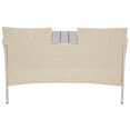 thumbnail image 5 of SAFAVIEH Viora Outdoor Patio Loveseat, Beige/White, 5 of 15