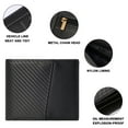 thumbnail image 3 of PU Leather Bifold Wallet For Men-RFID Slim Bi Fold Wallets Front Pocket Minimalist Billfold Credit 6 Card Holder ID Window - Black, 3 of 5