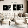 thumbnail image 4 of Elephant Stock Astronaut Space Wall Art - Horizontal Multi Panel Canvas - 3 Pieceliving Room Wall Decor - Photography Astronomy & Space Multi Panel - Black And White Decor - 45" x 28", 4 of 8