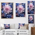 thumbnail image 4 of Designart "Pink Purple modern Still Lifes" Abstract Floater Framed Canvas Art Print, 4 of 7