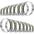 thumbnail image 1 of 14 Pcs 7 Sizes T-Bolt Hose Clamps, 304 Stainless Steel Turbo Intake Intercooler Clamp,Working Range 32-91mm for 1-3" Hose ID, Radiator Hose Clamps Assortment Set, 1 of 5
