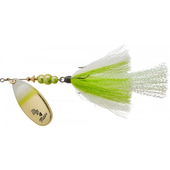 Mepps Bronze Slammer Spinning Jig 1/3 Oz Size 4 Gold/Chartreuse Shad