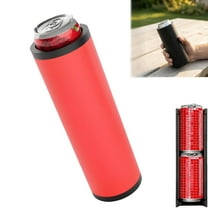 1 Pcs Double Tactical Reload Can Holder-Ultra Chill System, Tactical Reload Can, Fill Two 12-Ounce Cans Of Beverage, Fast Fill Shot, Secure Fit, Suitable For Camping, Travel, Party, Gift (Red)
