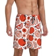 thumbnail image 2 of Fuzoiu Hand Drawn Tomatoes Print Pajama Shorts for Men, Men's Pajama Bottoms,Mens Lounge Sleepwear,Pajama Pants with Pocket-4X-Large, 2 of 6
