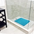 thumbnail image 3 of 18x18 Bathtub Mat, Reliable Slip Protection for Shower, BPA Free, Latex Free, DEHP Free, Drain Holes to Prevent Water Buildup, Blue (Pack of 35), 3 of 5