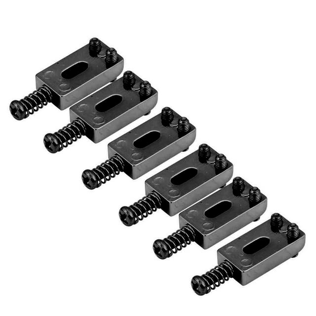 Sillines de guitarra, 6 piezas de metal trémolo accesorio de guitarra Sillines de metal construidos para durar