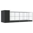 thumbnail image 3 of vidaXL Aviary with Extension Silver 623x203x216 cm Steel, 3 of 5