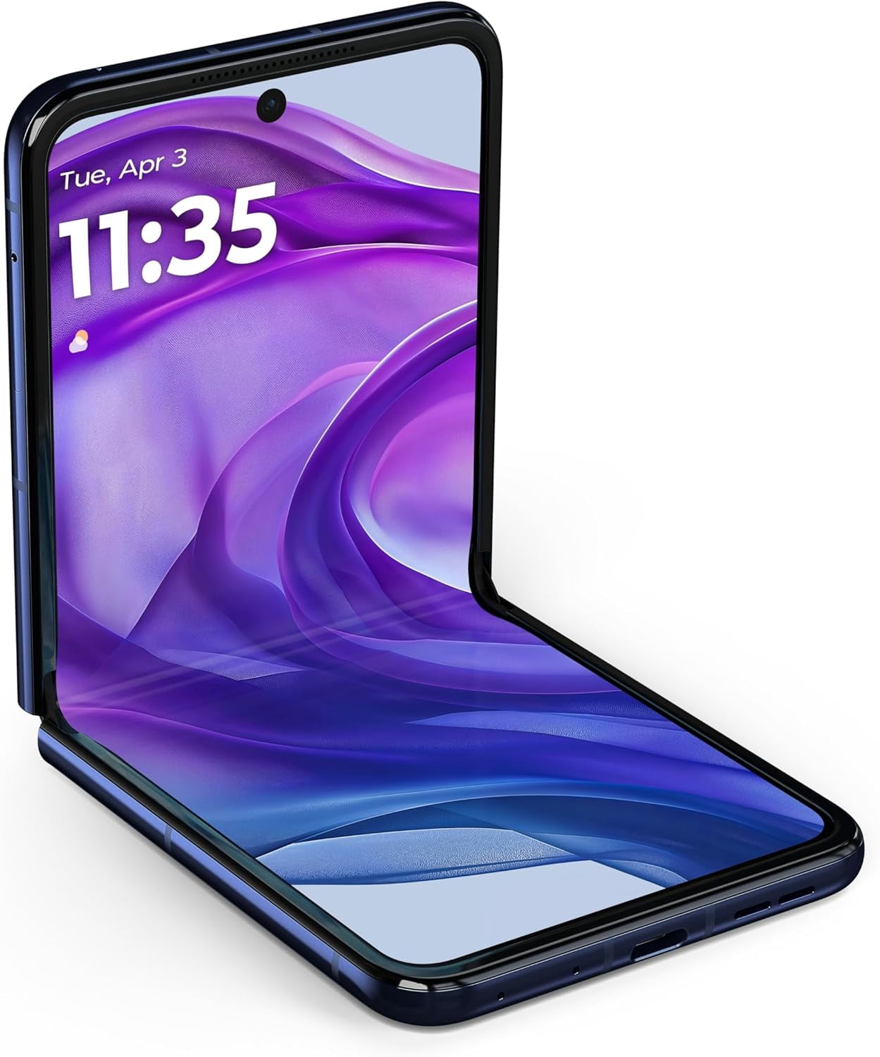 No Plan-Unlocked Device Motorola Razr+ 2024 Cell Phone 256GB 12GB RAM Midnight Blue