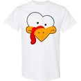 thumbnail image 3 of Inktastic Thanksgiving Goofball Turkey Face T-Shirt, 3 of 5