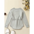 thumbnail image 3 of Wassery Infant Girls Ribbed Sweater Romper Baby Girls Clothes Long Sleeve Crew Neck Floral Embroidery Jumpsuits 6 9 12 18 24 Months Newborn Fall Bodysuit, 3 of 9