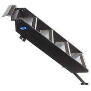 MorRyde STP224 3 Step Top Mounted Patio Entry Step, Black & Aluminum ...