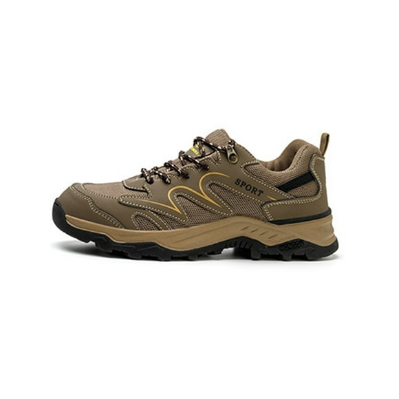UKAP Men Safety Shoes Anti-smash Work Shoe Slip Resistant Sneakers Working Hiking Boots Lightweight Khaki 7