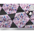 thumbnail image 2 of Soimoi Polyester Crepe Fabric Leaves,Bird & Floral Patchwork Print Fabric by The Yard 52 Inch Wide, 2 of 3