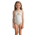thumbnail image 2 of WMQPNNS Girls Swimsuit with Beach Sarong Cover Ups Girls Swimsuits 10-12 Ruffle Cutout Bathing Suit Two Piece Swimwear Set(Size 9-10 Years,3-White), 2 of 8