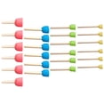 thumbnail image 1 of Transemion 24Pcs/Set Sponge Painting Brush Wooden Handle Nursery Drawing Tools 1Set, 1 of 6