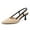 Nude+Black, variant on Women's Slingback Kitten Heel Closed Pointed Toe Dress Pumps Shoes for Women Comfortable Low Heeled Sandals Wedding Party Pumps