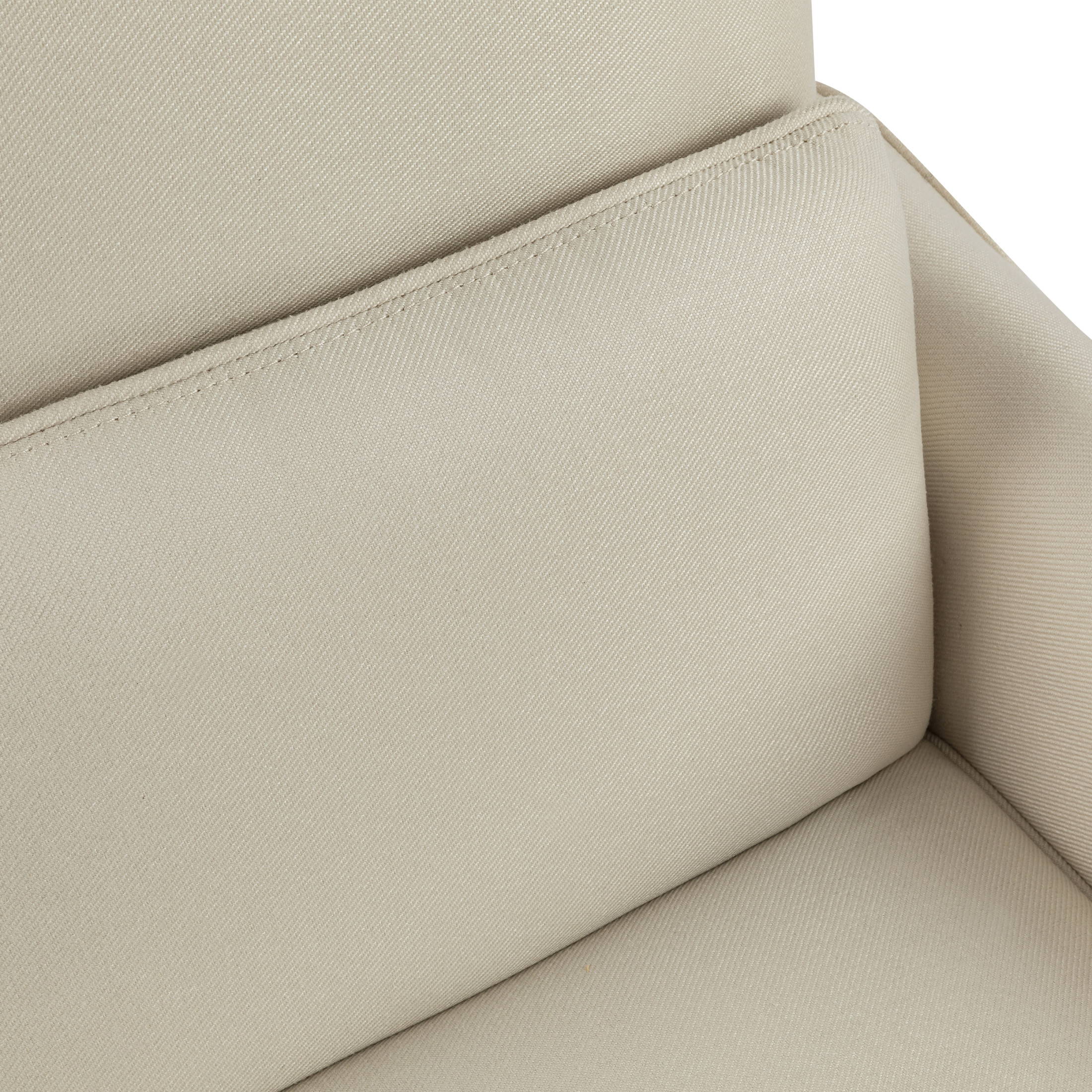 Verve Modern Upholstered Push Back Recliner with Lumbar Support, Beige