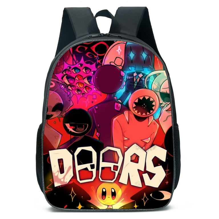 Doors roblox Figure Backpack Primary School Kindergarten Shoulder