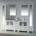 thumbnail image 2 of 102" Freestanding Bathroom Vanity Cabinet - Glossy White, 2 of 7