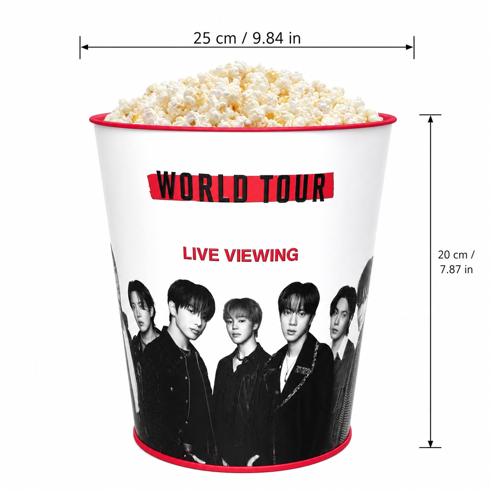 World Tour Arirang 130oz Popcorn Bucket, Large Collectible Movie