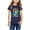 Blue, variant on naisibaby Baby Toddler Boys Girls World Book Day Printed Short Sleeve Summer Crew Neck Casual Tops Black Size 4 T