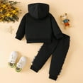 thumbnail image 5 of Zshosam Toddler Hoodie and Jogger Set Boys Tracksuit Pullover Hoodie Jogging Pants Set 2 Pieces Sweatsuit pullover hoodie sweatpants Size 2T 3T,(Black 2-3 Years), 5 of 8