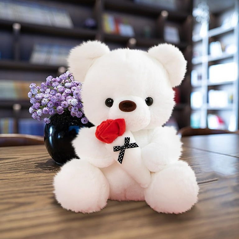 FYTPOV Teddy Bear, Stuffed Teddy Bears with Rose, Valentines Day