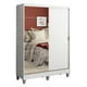 thumbnail image 1 of Ropero Closet Madesa Luke 2 Puertas 1 Espejo y Pies Blanco, 1 of 7