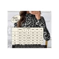 thumbnail image 5 of MINTREUS Lace Top with Long Sleeves Stand Collar Leopard Print Design Ideal for Parties and Clubs xs-xxl, 5 of 8