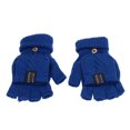 thumbnail image 1 of 1 par de guantes calentados por USB, guantes térmicos de calefacción eléctrica, calentadores de manos de invierno para trabajar con medio dedo, color azul, 1 of 12