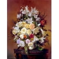 thumbnail image 2 of Sevryukov, Dmitry 12x14 Black Ornate Wood Framed with Double Matting Museum Art Print Titled - Bouquet with lilies, 2 of 4