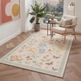 thumbnail image 2 of KUETH 5'X7' Vintage Floral Area Rugs Machine Washable Rugs for Living Room, Non Slip Flat Pile Rug with Rubber Backing, Boho Rug for Entryway Bedroom Dining Room Home Office, 2 of 3
