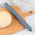 thumbnail image 4 of Rolling Pin Dough Roller for Baking with Thickened Non Stick Silicone Surface - Rolling Pin Stainless Steel Fondant Roller Pin Cookie Pastry Kitchen Accessories 10.4 X 1.05 Inches, 4 of 8