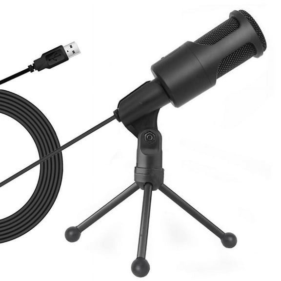 PC USB Microphone, Podcast Condenser Microphone with Foldable Tripod for Streaming, Gaming, Podcasting, Recording,Laptop