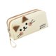thumbnail image 5 of Bolso a lápiz de gato bolso de papelería fácil de transportar y almacenar una gran capacidad linda soporte de lápiz de maquillaje para estudiantes de, 5 of 8