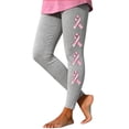 thumbnail image 2 of Stamzod Leggings for Women Fall Clothes Fashion Bow Printed Soft Yoga Pants High Waisted Workout Leggings, 2 of 7
