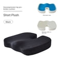 thumbnail image 2 of Cojín de asiento mejorado con gel – Cojín para silla de oficina – Cojín de gel antideslizante y espuma viscoelástica para el dolor de coxis (negro), 2 of 5