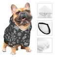 thumbnail image 4 of Uemuo simple white Snowflake for Winter Dog Hoodie Sweatshirts with Pockets Warm Dog Clothes for Small Dogs Chihuahua-X-Small, 4 of 8