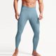 thumbnail image 1 of Pantalones de yoga largos para hombre, de color liso, de cintura alta, con bolsillos, ajustados, para correr, cálidos, de nailon, 1 of 5