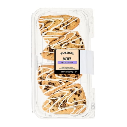 Marketside Chocolate Chip Baked Scones 13 oz, 4 Count