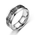 thumbnail image 3 of Anillo Femenino Sonducket de Acero Inoxidable Adorno Ancho Joyería Varios Tamaños Accesorios Banda Fiesta, 3 of 6