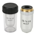 thumbnail image 1 of Achromatic Objective Lens 10X Brass Chrome Plated RMS Interface Microscope Objective Lens, 1 of 7