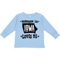 thumbnail image 3 of Inktastic Someone in Iowa Loves Me Souvenir Boys or Girls Long Sleeve Toddler T-Shirt, 3 of 5