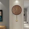 thumbnail image 2 of Simple Style Silent Wood Clock, Wall Clock, Stylish Office For Home, 2 of 8