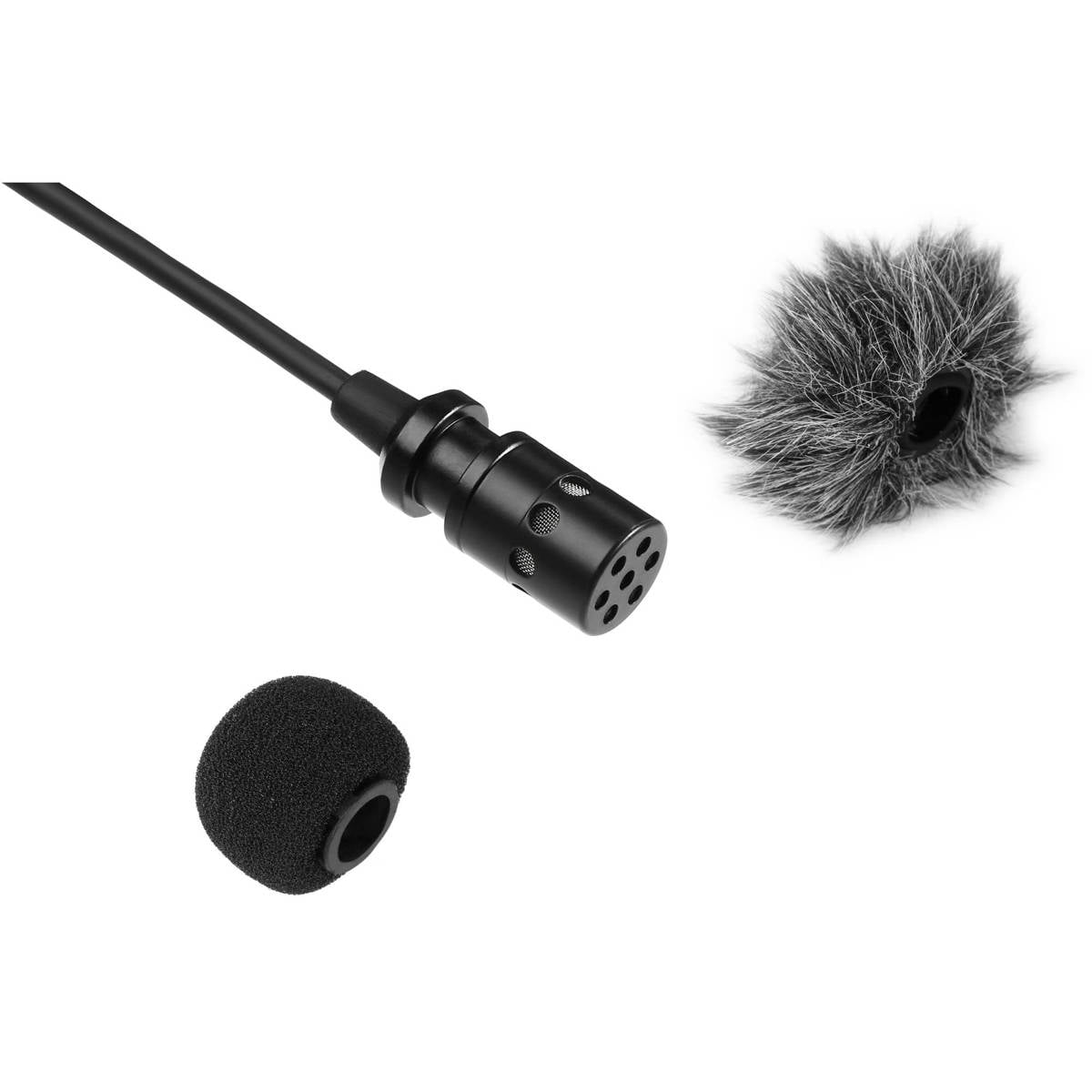 Movo Photo LV11OD XLR Omnidirectional Condenser Lavalier Microphone with Phantom Power Supply