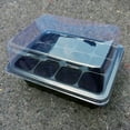 thumbnail image 6 of ETEREAUTY 3Pcs Plastic Growing Trays for Planting with Moisturizing Transparent Lid Black Material, 6 of 10