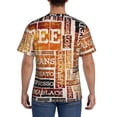 thumbnail image 3 of Vsdgher Hand Drawn Vintage Coffee Print Men's Dry Fit Mesh Athletic Shirts Moisture Wicking Tennis T-Shirt Tops, 3 of 9