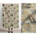 thumbnail image 3 of Soimoi Ocean Print Waterproof Fabric | Outdoor Material By 10 Yard | Tear-Resistant, UV Safe | Great for Bags, Rainwear, Covers & Curtains, Awning Cover Cloth - Beige, 3 of 7