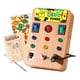 thumbnail image 1 of Tablero de actividades Montessori para niños pequeños, juguete con interruptor de luces, juguete de viaje, tablero sensorial educativo para niños, S, 1 of 8